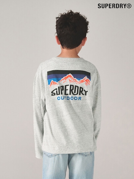Superdry Grey Long Sleeve T-Shirt (F41196) | R$ 180 - R$ 215