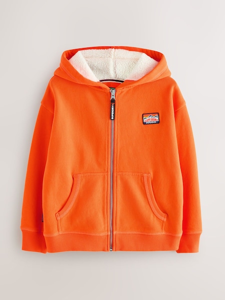 Superdry Orange Zip Through Hoodie (F41203) | 148 QAR - 168 QAR