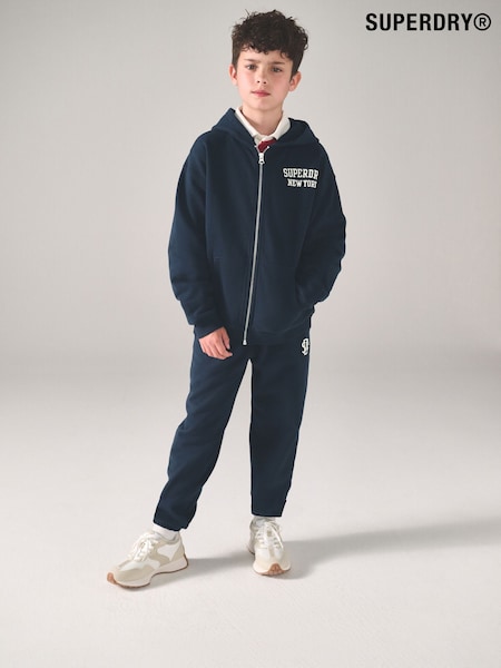 Superdry Navy White Sweatshirt and Joggers Set (F41213) | €64 - €69