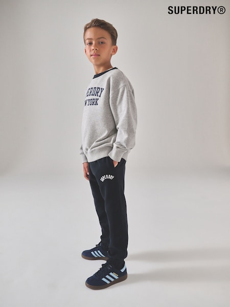 Superdry Grey/Navy Sweatshirt and Joggers Set (F41214) | €55 - €61