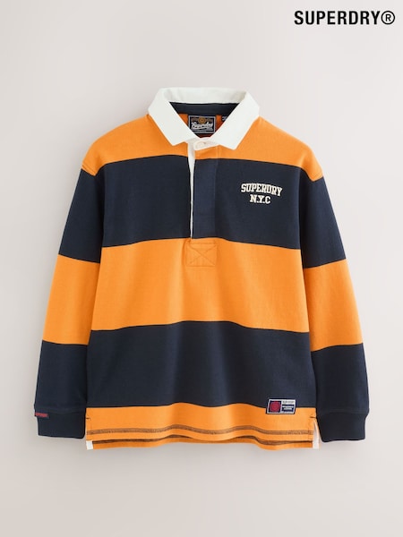 Superdry Yellow Rugby Polo Shirt (F41216) | AED140 - AED163