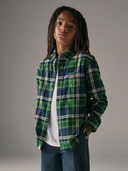 Grün - Superdry Check Shirt (F41222) | 36 € - 42 €
