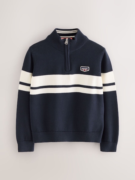 Marineblau/Weiß - Superdry Knit Jumper (F41225) | 48 € - 54 €