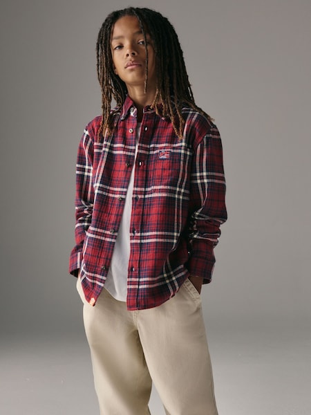Rot - Superdry Check Shirt (F41229) | 36 € - 42 €