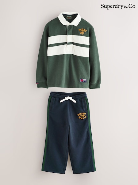 Superdry Green Rugby and Joggers Set (F41252) | €51 - €53