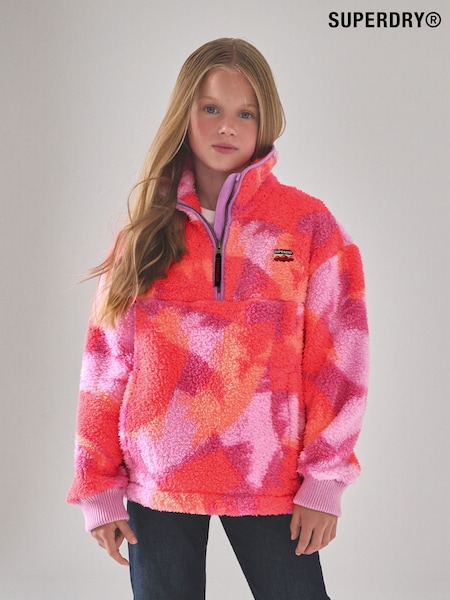 Superdry Pink/Lilac Quarter Zip Through Jacket (F41299) | €56 - €59