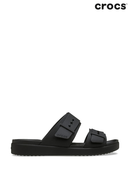 Crocs Black Brooklyn Buckle Low Sandals (F41339) | €63