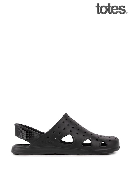 Totes Black Ladies Bounce Clogs (F41348) | €29
