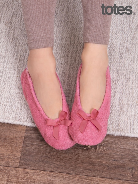 Totes Isotoner Ladies Popcorn Ballet Slippers (F41351) | 134 LEI