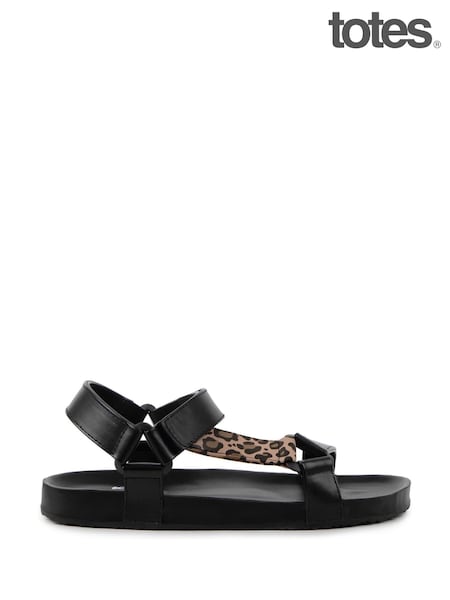 Totes Black Ladies Walking Sandals (F41412) | €37