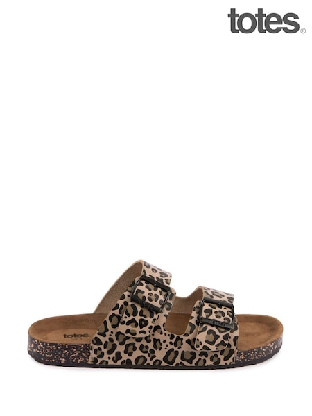 Totes Ladies PU Double Buckle Sliders (F41413) | €34