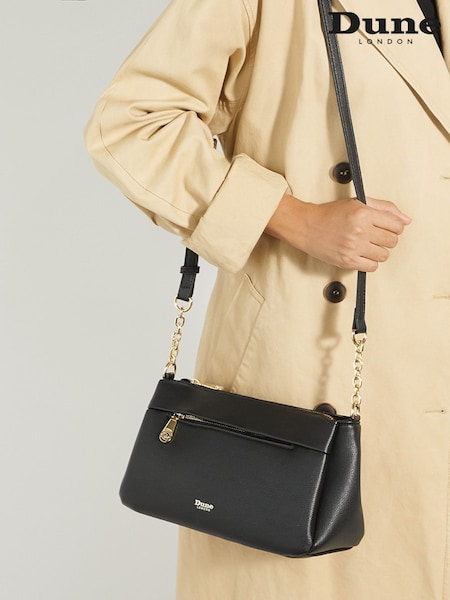 Dune London Black Drive Medium Cross-Body Bag (F41417) | €104