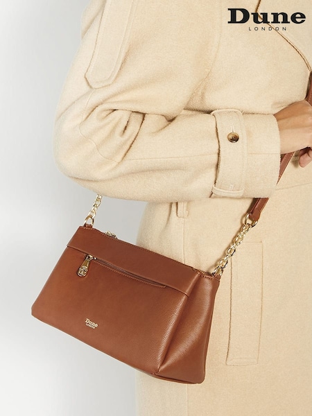 Dune London Brown Drive Medium Cross-Body Bag (F41420) | €101
