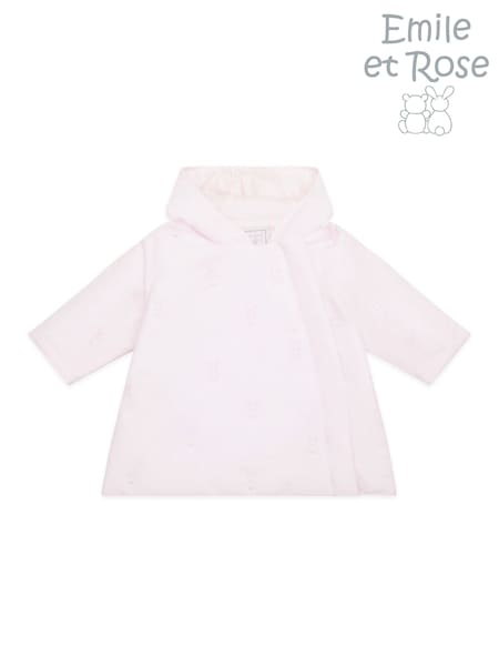 Emile Et Rose Pink Microfibre Jacket With All-Over Embriodered Bunny & Hood (F41443) | ‏320 د.إ.‏