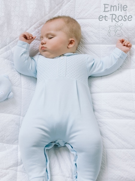 Emile Et Rose Blue 100% Cotton All-In-One (F41445) | R$ 375
