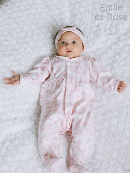 Emile Et Rose Pink All Over Print Floral All-In-One (F41450) | R$ 395