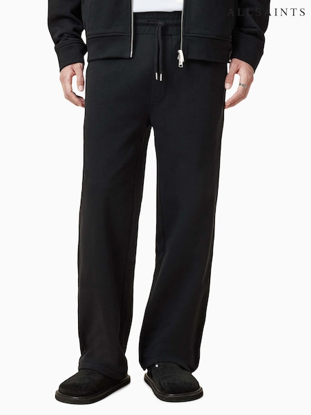 AllSaints Black Carson 100% Organic Cotton Trousers (F41469) | €185