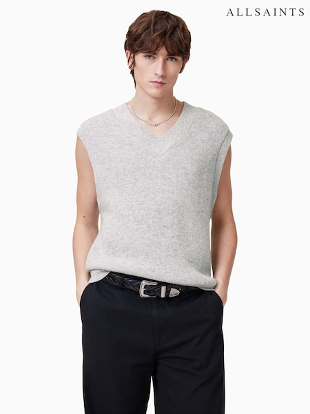 AllSaints Grey Lukas Tank (F41488) | 490 QAR