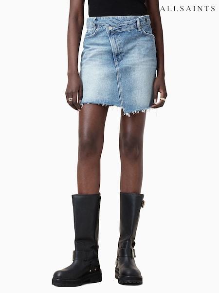 AllSaints Blue Aki Crossover Skirt (F41502) | €130