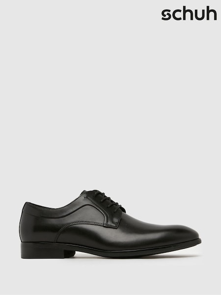 Schuh Rail Leather Derby Black Shoes (F41595) | €73