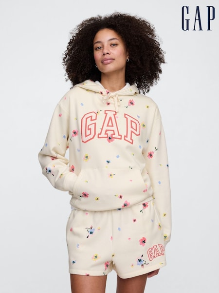 Gap Cream Floral Logo Hoodie (F41650) | €46