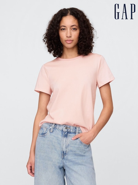 Roz deschis - Tricou Gap Favourite din bumbac Mânecă scurtă (F41802) | 89 LEI