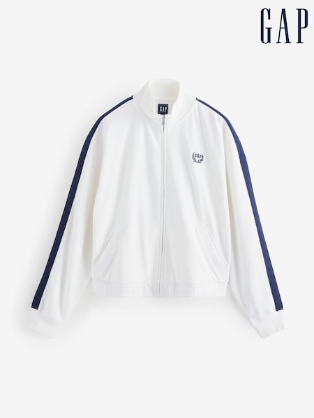 Blanco - Chaqueta deportiva suave de estilo vintage con logo de Gap (F41804) | 64 €
