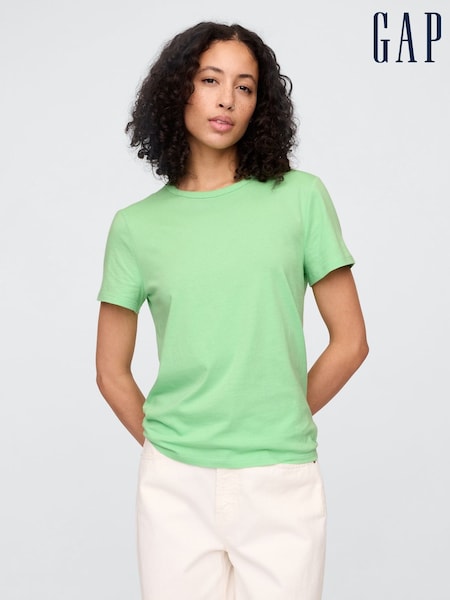 Verde - Tricou Gap Favourite din bumbac Mânecă scurtă (F41813) | 89 LEI