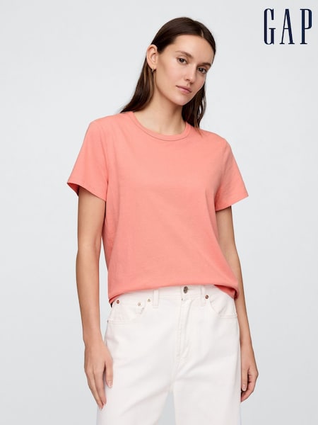 Orange - Gap Favoriten Kurzarm-T-Shirt aus Baumwolle (F41827) | 18 €
