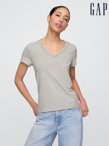 Grau - Gap Favoriten Kurzarm-T-Shirt aus Baumwolle (F41836) | 18 €
