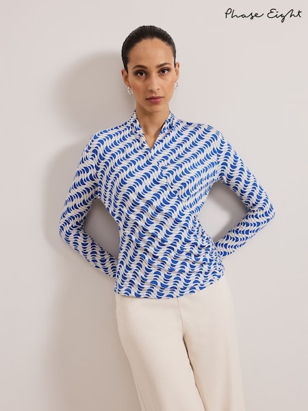 Phase Eight April Geo Wrap Top Phase Eight April Geo Wrap Top