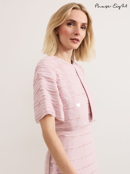 Phase Eight Pink Amitis Sequin Jacket (F41865) | 737 QAR
