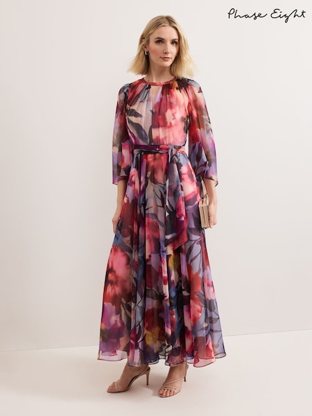 Phase Eight Black Willma Printed Dress (F41866) | AED1,450