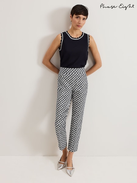 Phase Eight Black Carmella Trousers (F41872) | ₪427