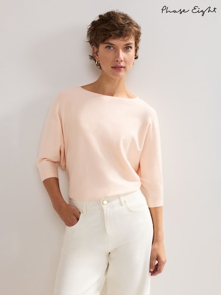 Phase Eight Pink Light Cristine Knit Jumper (F41892) | ₪246