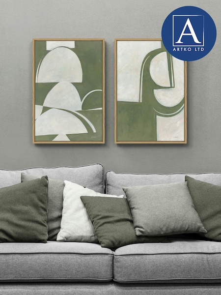 Artko Oak Artifact Set of 2 by Mike Schick Framed Canvas (F41959) | €198