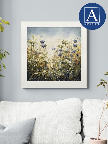 Artko White Butterfly Blue by Marie Mills Framed Art (F41969) | €102