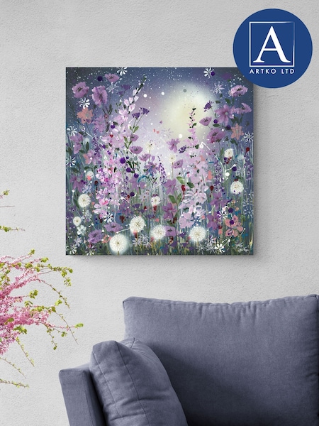 Artko Blue Clocks In The Moonlight by Jane Morgan Canvas (F41970) | €81
