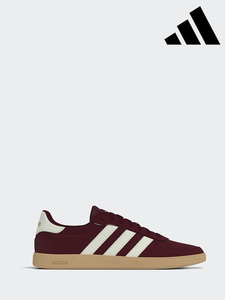 adidas Burgundy Red Breaknet Sleek Trainers (F41981) | R$ 590