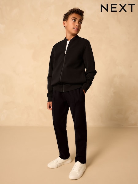Nova črna barva - Smart Jersey Bomber Jacket and Joggers Set (3-16yrs) (F41998) | € 37 - € 47
