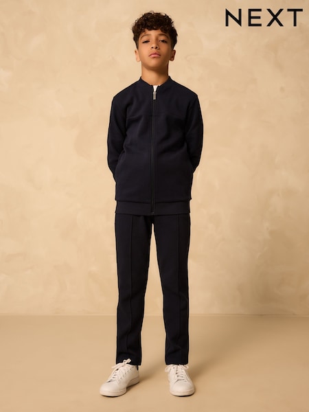 Navy Smart Jersey Bomber Jacket and Joggers Set (3-16yrs) (F41999) | 148 QAR - 188 QAR