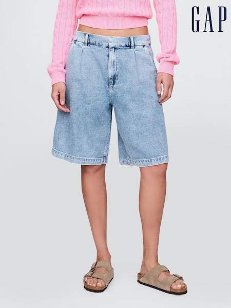 Azul - Gap 365 Alto Waisted UltraSoft Longline Trouser Shorts (F42028) | 57 €