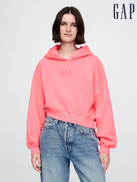 Roz fluorescent - Gap Vintage Soft Logo Cropped Hoodie (F42060) | 372 LEI