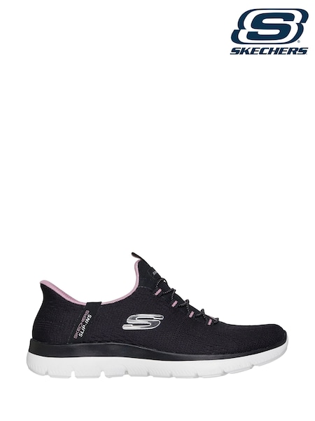 Skechers Black Summits Slip In Trainers (F42126) | €98