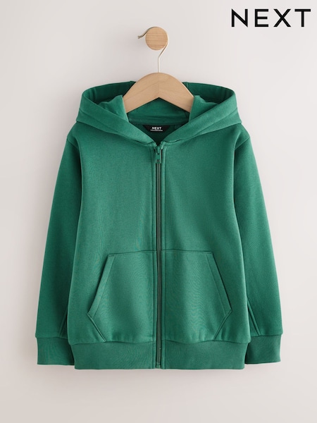 Green Zip Through Plain Zip Through Hoodie (3-16yrs) (F42206) | 69 QAR - 99 QAR