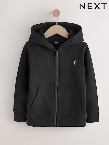 Black Logo Zip Through Hoodie (3-16yrs) (F42211) | 69 QAR - 99 QAR