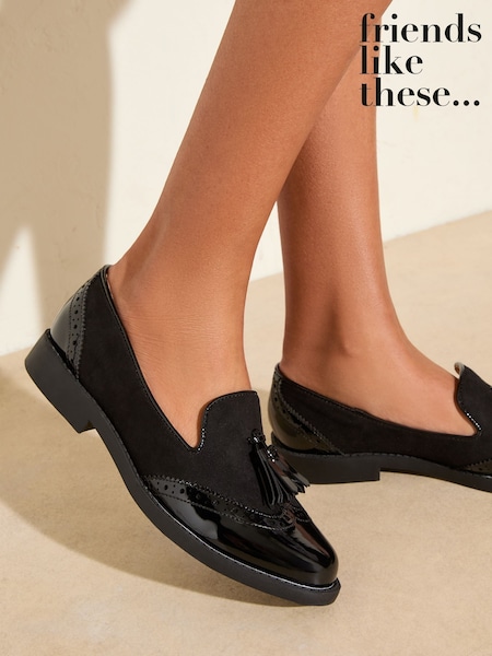 Friends Like These Patent Slipper Cut Tassel Slip On Loafer Shoes (F42277) | R$ 315