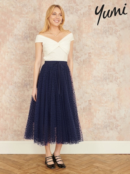 Blau - Yumi Mesh Tulle Skirt (F42388) | 92 €
