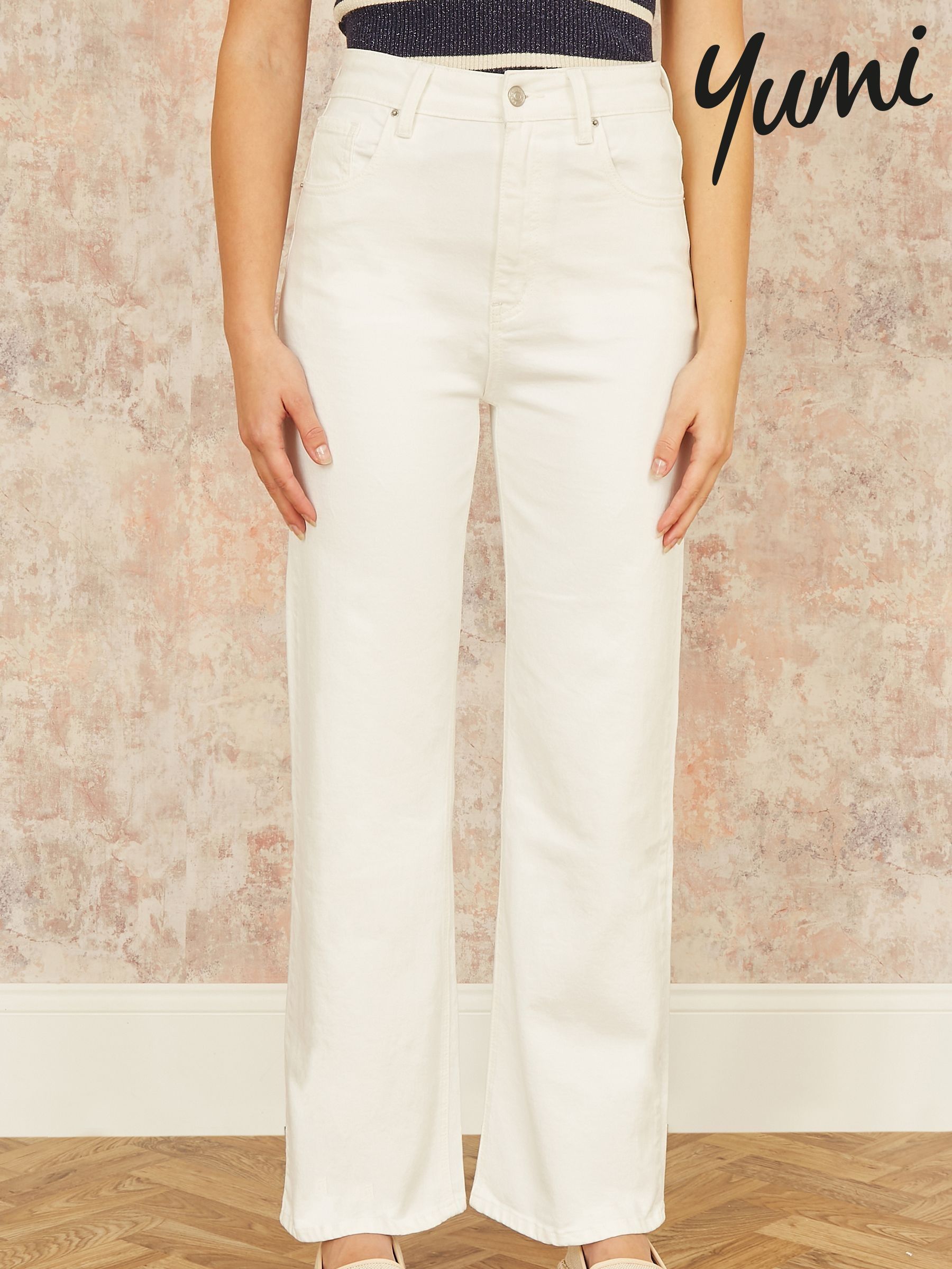 Na.e(ナエ) Wide Loose Jeans_White WIDE-LEG JEANS - White | ZARA South Africa