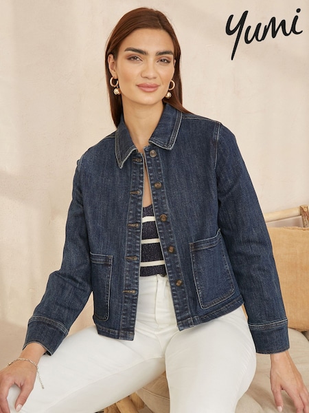 Yumi Denim Jacket With Patch Pockets (F42395) | €110